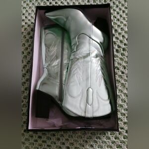 Metallic Cowgirl Heeled Boots